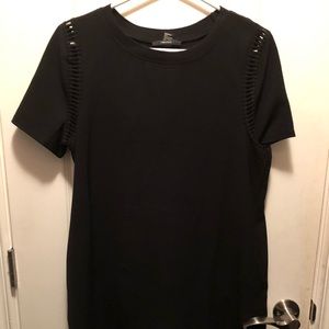 Black T-shirt dress